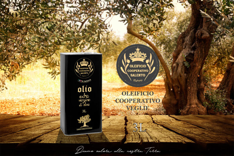 Olio extravergine di Oliva in lattina da 3 Litri