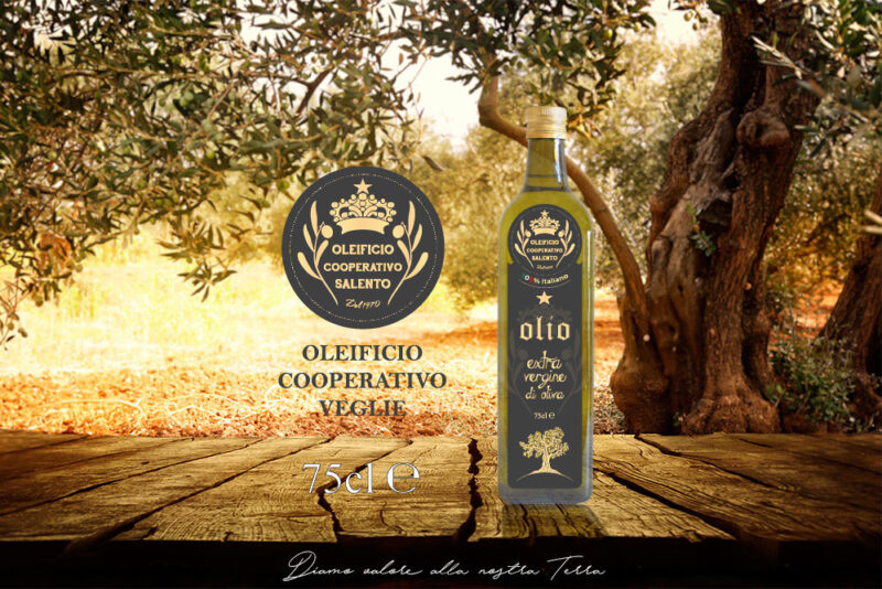 Olio extravergine di Oliva in bottiglia da 75 centilitri